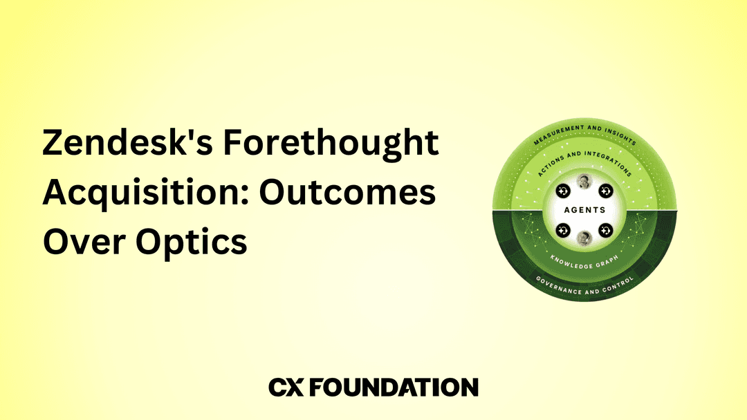 Zendesk's Forethought Acquisition: Outcomes Over Optics