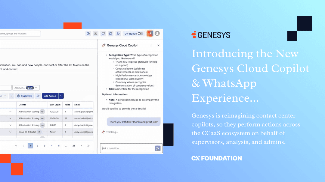 Genesys Advances Contact Center Copilots & WhatsApp Conversations
