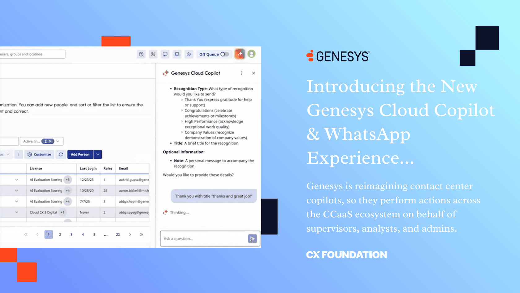 Genesys Advances Contact Center Copilots & WhatsApp Conversations