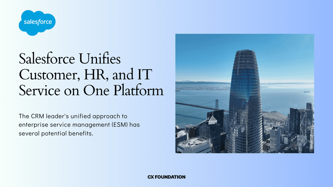 Salesforce Unifies Customer, HR, and IT Service on One Platform