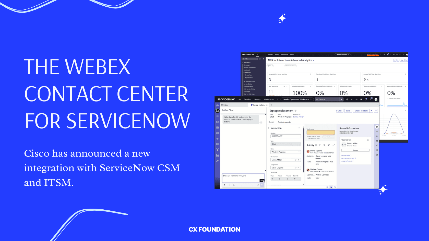 Cisco Announces the Webex Contact Center for ServiceNow