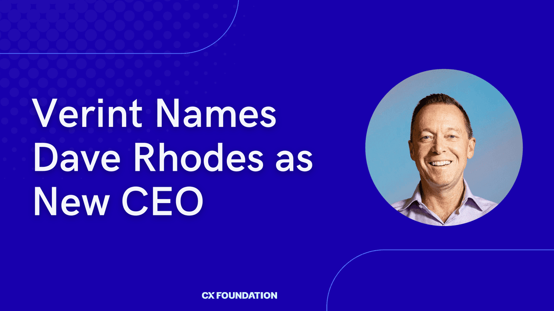 Verint Names Dave Rhodes as CEO, Completing Leadership Transition After Calabrio Merger