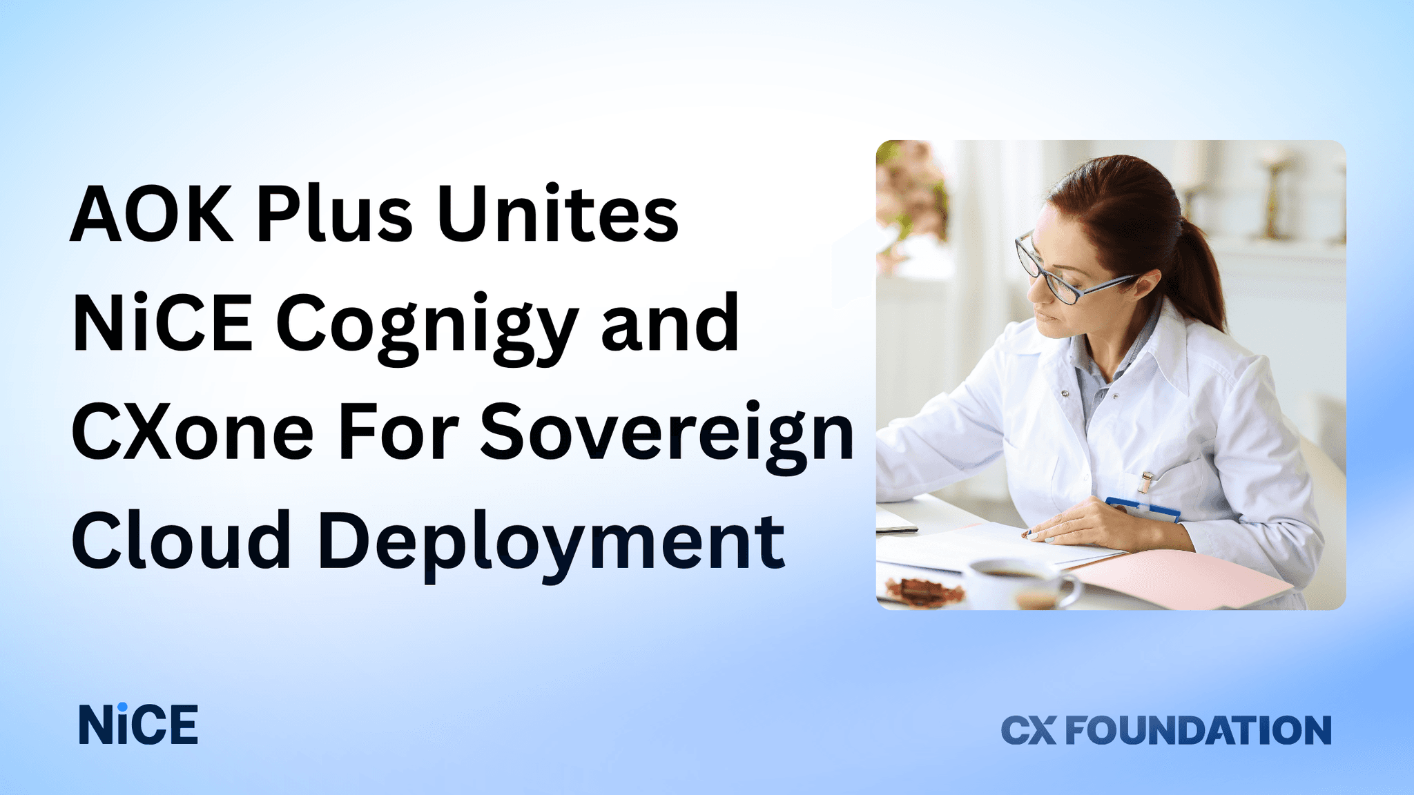 AOK PLUS Unites NiCE Cognigy + CXone For Sovereign Cloud Deployment