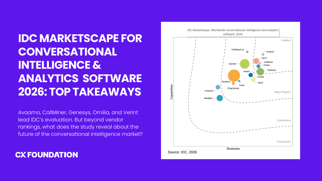 IDC MarketScape for Worldwide Conversational Intelligence and Analytics Software 2026: Top Takeaways
