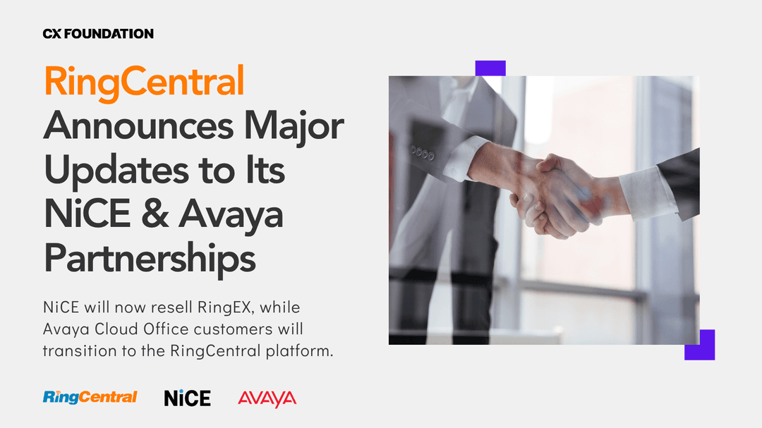 RingCentral Announces NiCE Will Resell RingEX, Restructures Avaya Partnership